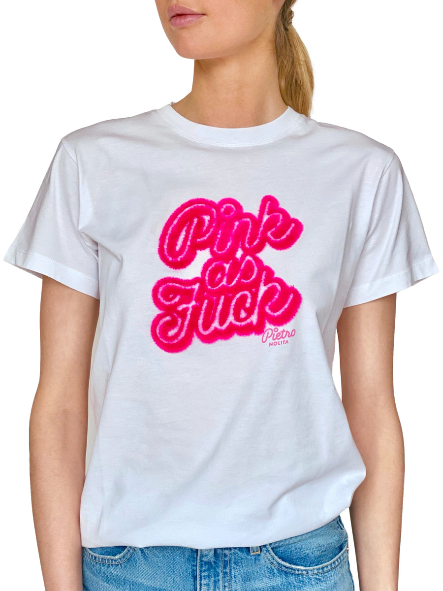 Short sleeve original Pink as Fuck t-shirt, Pietro Nolita