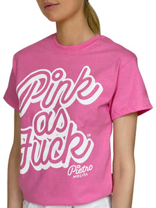 Short sleeve original Pink as | t-shirt NYC Fuck Nolita | Pietro